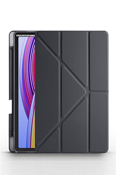TEKNETSTORE Xiaomi Redmi Pad Pro 12.1 / Poco Pad Uyumlu Kalem Bölmeli Standlı Kapaklı Uyku Modlu Akıllı Kılıf