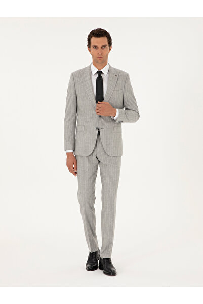 Cacharel Açık Gri Slim Fit Takım Elbise 50291023-VR001