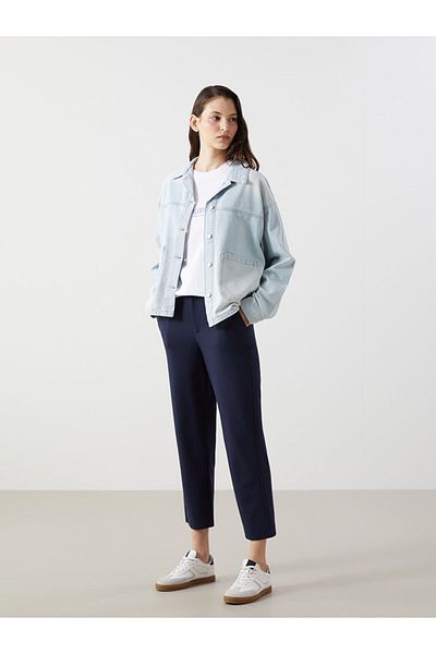 LC Waikiki Jachetă oversize cămașă în jean pentru femei