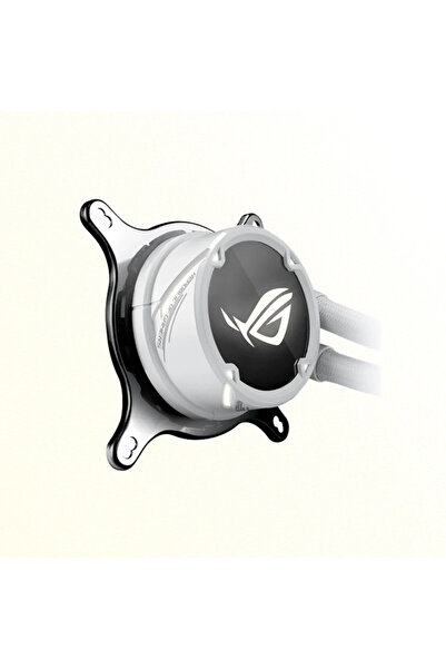 ASUS مبرد وحدة المعالجة المركزية السائل ROG Strix LC 240 RGB باللون الأبيض