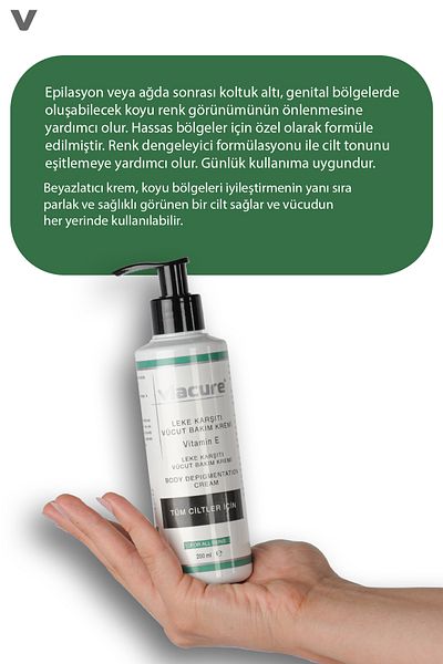 Viacure 200 ml Body Care - Whitening, Anti-Blemish Cream