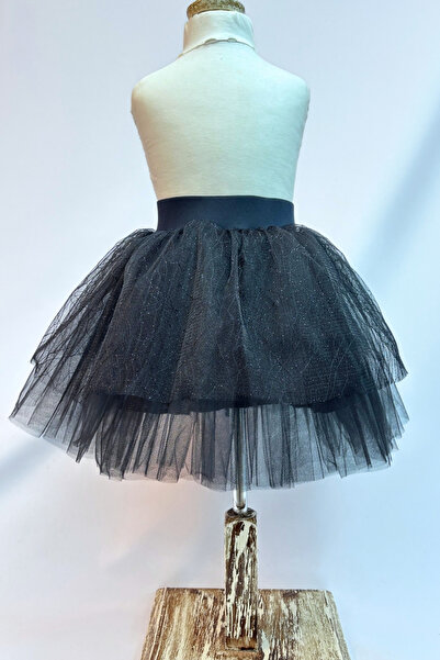 LULLY KİDS Lully Kıds Дівчача спідниця з павутинним тюлем і деталями