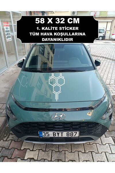 3M 58X32 cm Hood Honeycomb Sticker - Front Hood and Car Honeycomb
