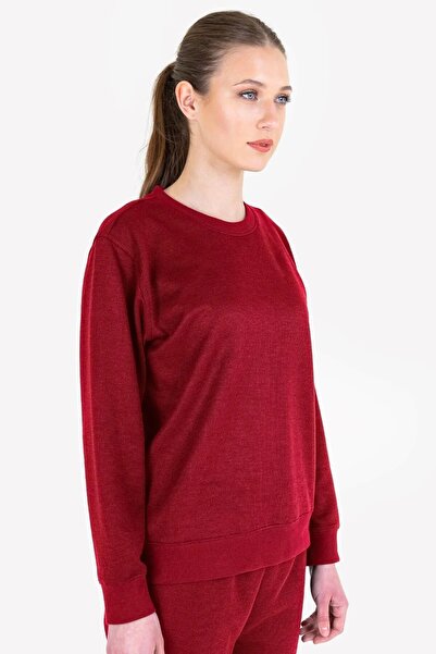 Lescon Κόκκινο γυναικείο φούτερ 23n-2217 23n-2102 23ntbb 002217