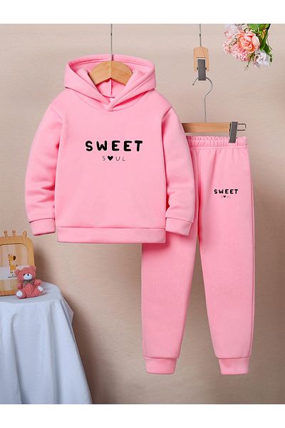 Let's Wear سويت سول بريميوم 3 للبنات Yarn - طقم سويت شيرت وسروال رياضي مدمج
