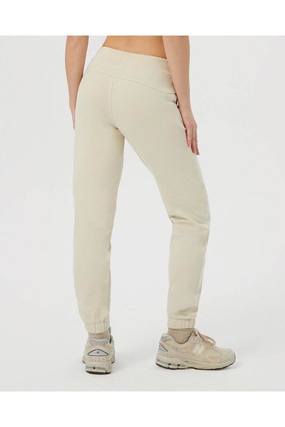 Ayma Active Κρεμ Φούτερ Jogger από οργανικό βαμβάκι με ψηλόμεσο μέγεθος