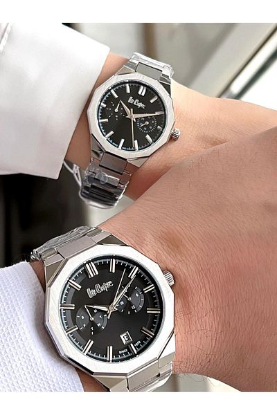 Lee Cooper Couple Wrist Watch with Dial Function for Couples and Valentines - Cft08018.350