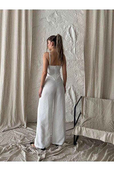 mydukkan.co Elvin White Linen Set - Hanging