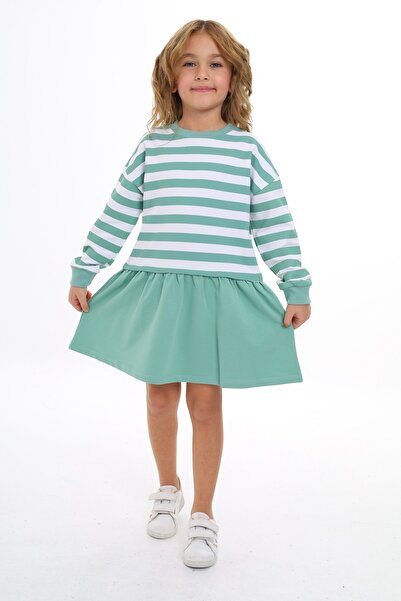 Toontoy Φόρεμα με ριγέ λαιμόκοψη για κορίτσια