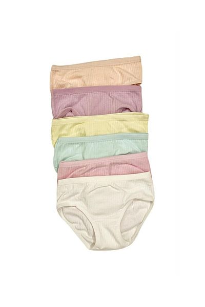 Pijamarket Pachet de 6 chiloți pentru fete cu raport de culori mixte