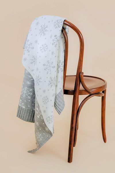 CHUBA Gray Kids Knitwear Blanket - Snow Pattern, 85Cmx120Cm Chkids206