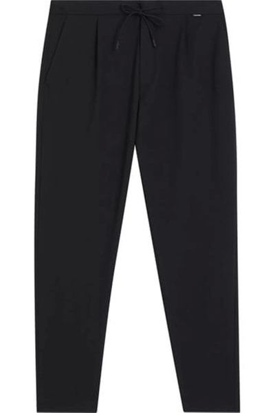 Calvin Klein Men's Black Regular Waist Black Sweatpants