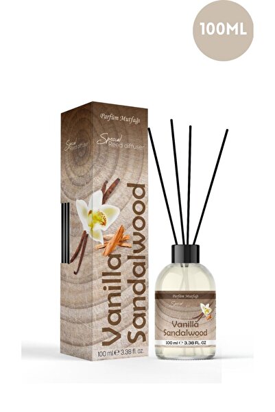 parfüm mutfağı Vanilya Sandal Bambu Çubuklu Ortam Kokusu Aparat Hediyeli 100ml