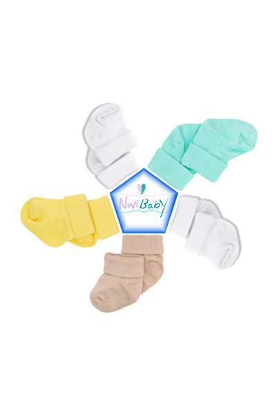 Novibaby 5-Piece Bamboo Newborn Baby Socks I Summer I Baby Girl Boy Socks