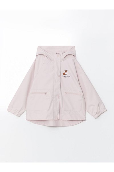LC Waikiki Lcw Kids Pink Hooded Coat for Girls