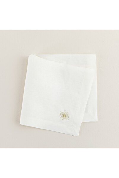 Chakra Sole Napkin 45X45 cm Ecru-Gold