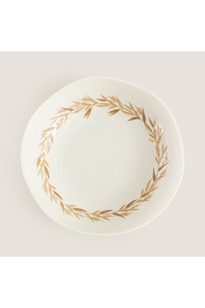 Chakra Bolsa Çukur Tabak 20 Cm Krem