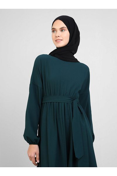 Tavin Hijab Dress - Khaki - Tavin