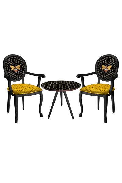 ReHome Madam Koltuk Çay Seti Oturma Takımı | Sehpalı Berjer Takımı