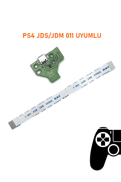 siar PS4 V1 KOLLAR İLE UYUMLU JDS JDM 011 USB PORT SOKET VE 12 PIN FLEX KABLO