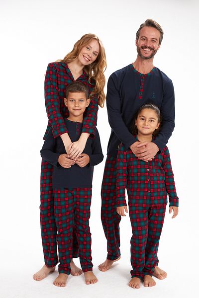 LILIAN Plaid New Year's Pajamas Set for Mom and Daughter - Prices Are Different