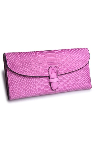 Contact’S Contacts Scopello - Hakiki Deri Premium Croco Kadın Cüzdanı