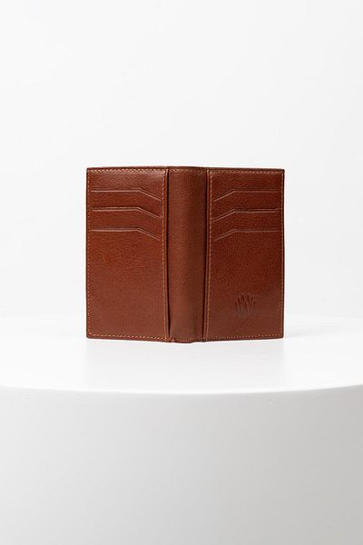 BAYDERİ Bayderi Cassy Genuine Leather Vertical Card Holder Wallet