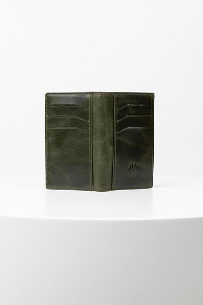 BAYDERİ Bayderi Cassy Genuine Leather Vertical Card Holder Wallet