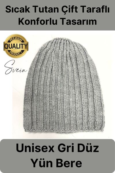 Svein Tricotat unisex - Lână moale, pălărie de protecție împotriva frigului, ...