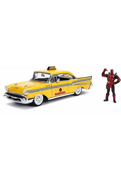 Simba Yellow Taxi Chevy 1957 Dead Pool Scale 1 To 24