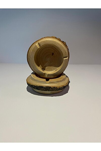 BYBKURUMSAL TvA منفضة سجائر من الخيزران (خشب مصنوع يدويًا) (2 قطعة)