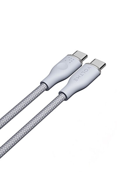 VOLTME C2056 Powerlink Rugg 60w Type-c Şarj Kablosu 1.8m 3a-gri
