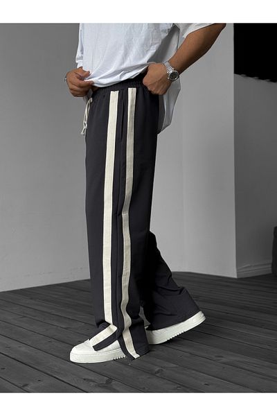 BYBASICMAN Anthracite Stripe Slit Tracksuit Jj-66