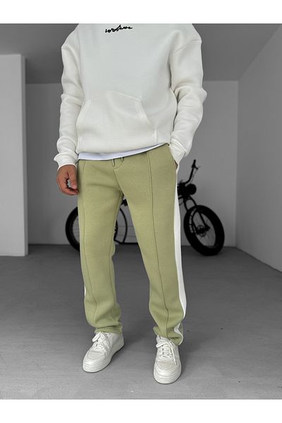 BYBASICMAN Pistachio Green Stripe Basic Tracksuit Ke-5074