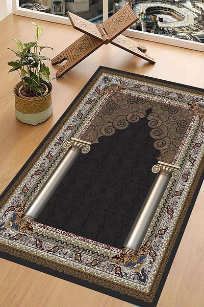 Carmine Carpet Digital Printed Washable Non-Slip Base Prayer Rug