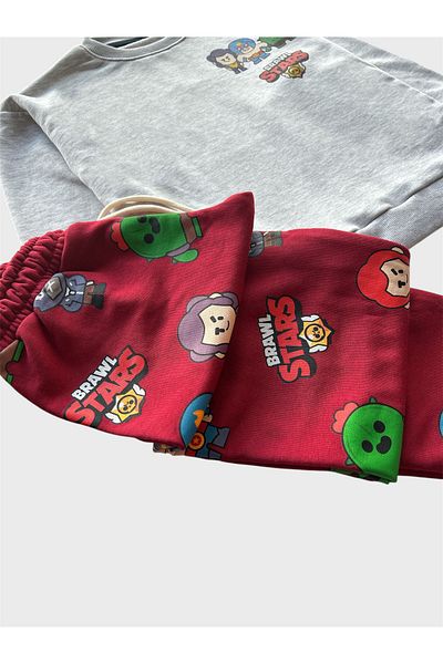 TOFU KİDS Brawl Stars Cotton (Oversize) Boy's Tracksuit