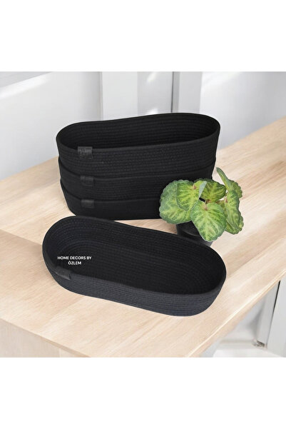 home decors by özlem صندوق تخزين منظم سلة خوص مكون من 4 قطع مصنوع يدويًا - 25...