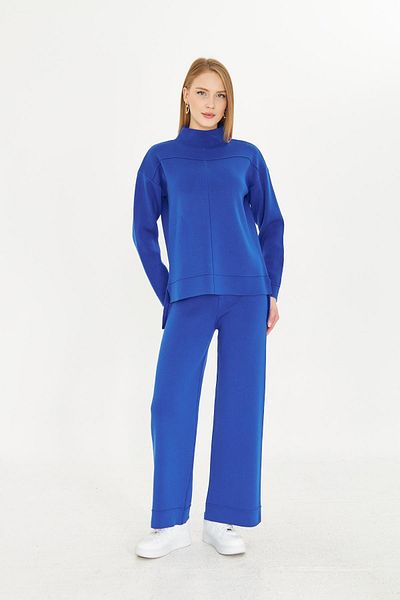 Irmak Kerekli Women's Saks Flat Oversize Bottom Top Set 1308