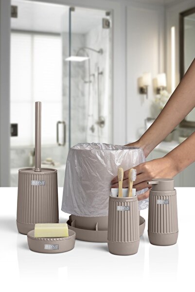 Okyanus Home Σετ μπάνιου Nida Mink 5 τεμαχίων