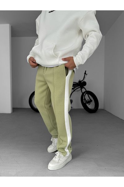 BYBASICMAN Pistachio Green Stripe Basic Tracksuit Ke-5074