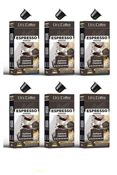 Livy Coffee Alüminyum Nespresso® Uyumlu Kapsül Kahve Espresso 60 Kapsül
