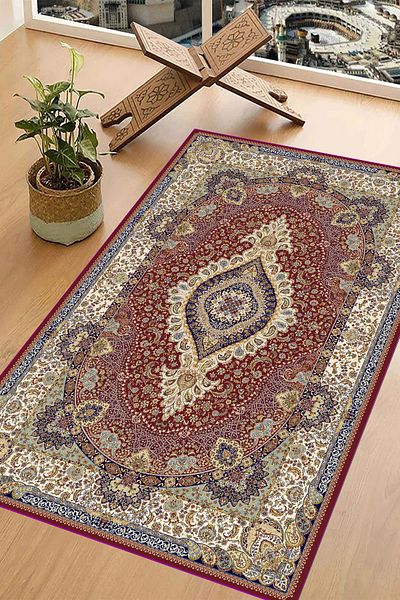 Carmine Carpet Ψηφιακή τυπωμένη αντιολισθητική βάση προσευχής