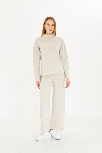 Irmak Kerekli Stone Colored Women's Oversize Suit 1308