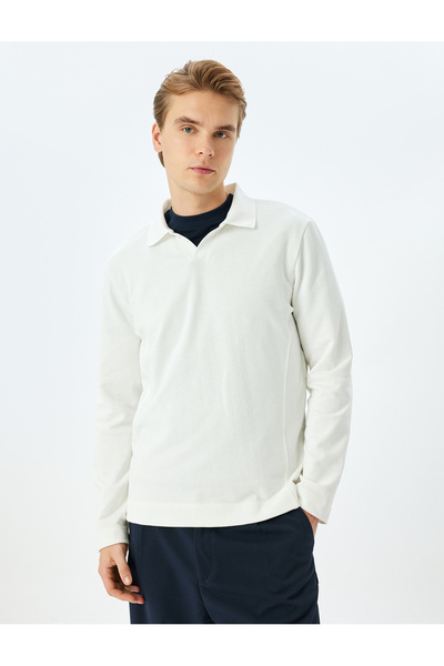 Koton Long Sleeve Basic Polo Neck Sweatshirt