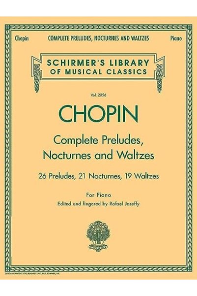 G Schirmer, Incorporated Complete Preludes Nocturnes & Waltzes 26 بريفولودات ...