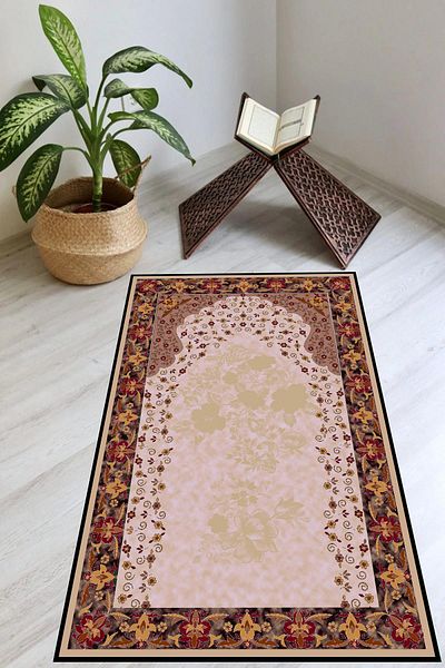 Carmine Carpet Ψηφιακή τυπωμένη αντιολισθητική βάση προσευχής