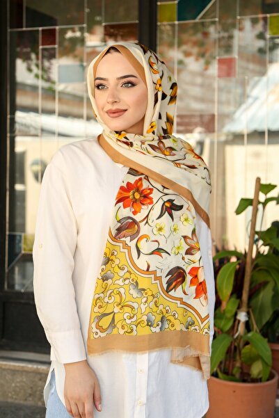 Hint İpek شال شتوي من مزيج الكشمير من الصوف الطبيعي بنمط الفصول الأربعة