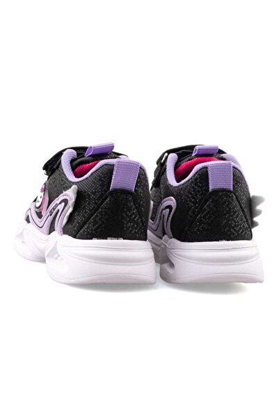 Prego (Sper Star) Phlon Hafif Taban Cırtlı Cocuk Spor Ayakkabı SİYAH MOR