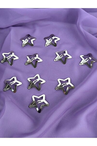 MAZEN 10 Pieces Star Patterned Metal Snap Buckle