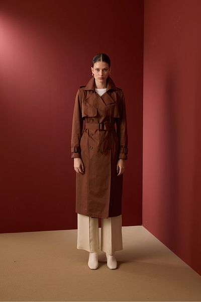 NUR KALAY COLLECTION Waterproof Premium Long Trench Coat